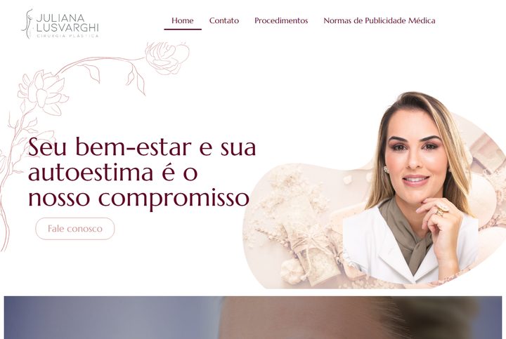 site da Dra. Juliana Lusvarghi cirurgia plástica